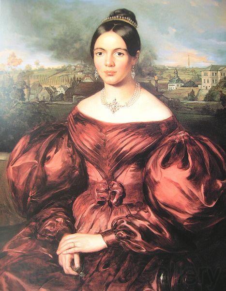 Louis Krevel Portrait of Marie Louise Stumm Norge oil painting art